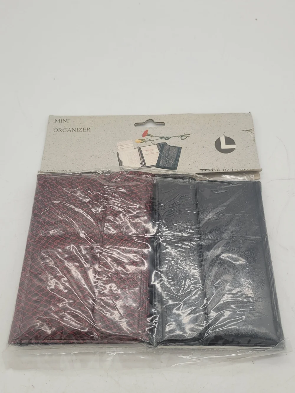 Mini Organizer Wallets - Black and Red Snake Print